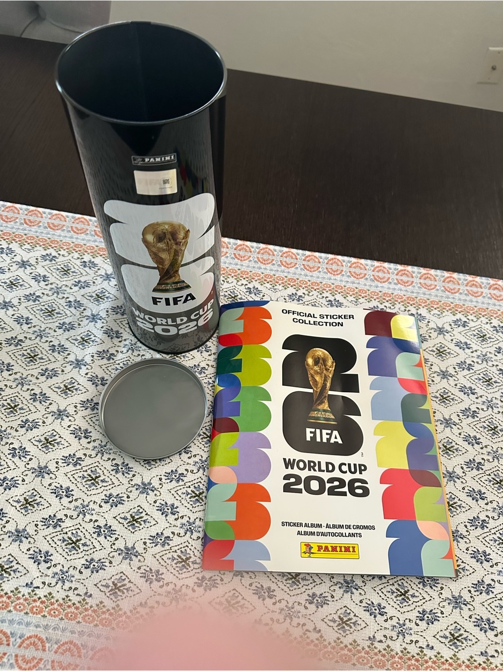Panini FIFA World Cup 2026 Tin Canister - Black White Gold